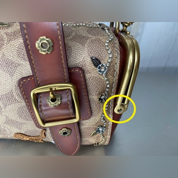 COACH LIMITED EDITION X KEITH HARING MAILBOX 24 BAG 1941 Handbag Tea Rose - Picture 16 of 16